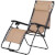 Tumbona plegable con toldo beige Outsunny