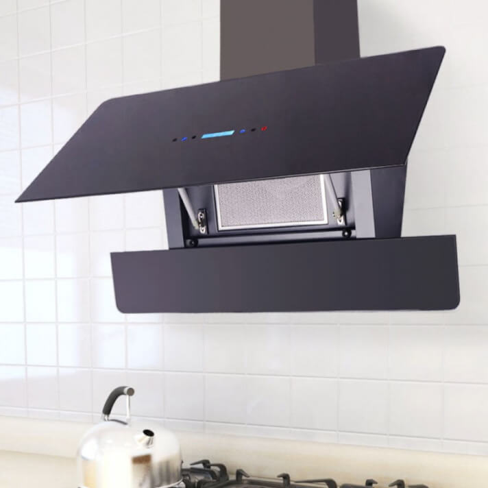 Campana extractora con pantalla táctil negro 900 mm Vida XL