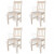 Sillas de comedor 4 unidades madera de pino Vida XL