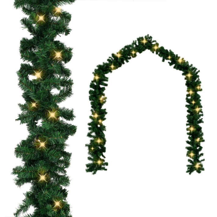 Guirnalda de navidad con luces LED 20 m Vida XL