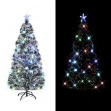 Árbol de Navidad artificial con soporte/LED 150cm 1700 ramas Vida XL