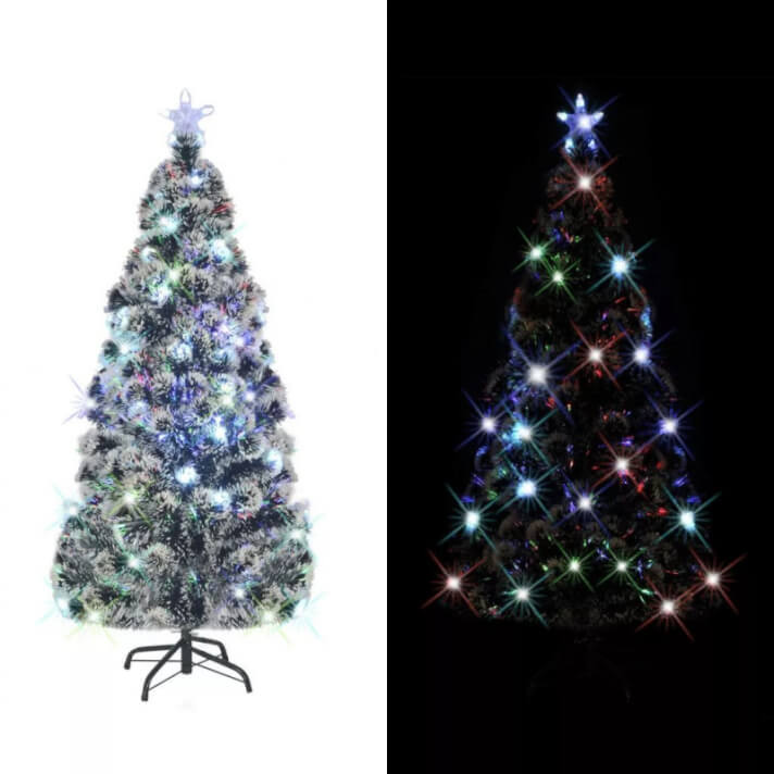Árbol de Navidad artificial con soporte/LED 180cm 220 ramas Vida XL