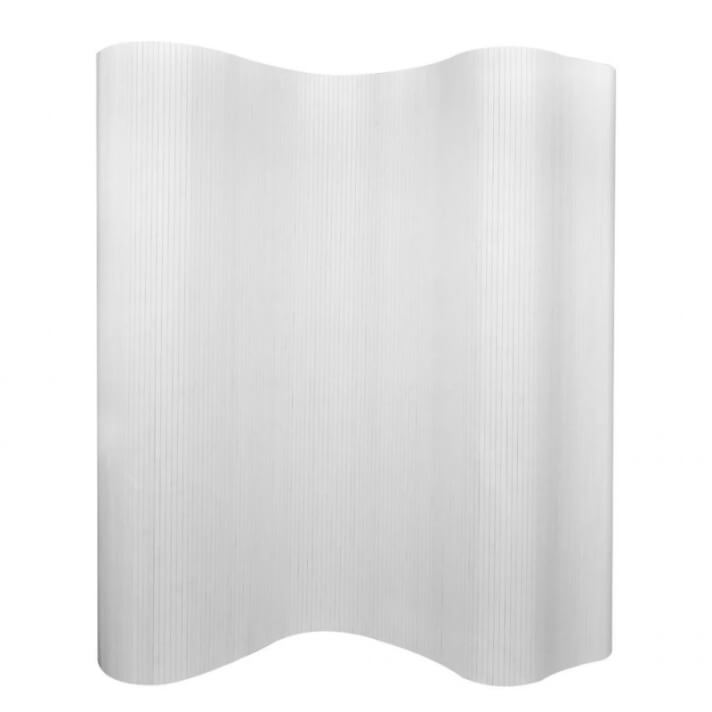 Biombo divisor bamb&uacute; blanco 250x195cm Vida XL