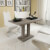 Mesa de salón comedor rectangular demDF apariencia de roble Vida XL