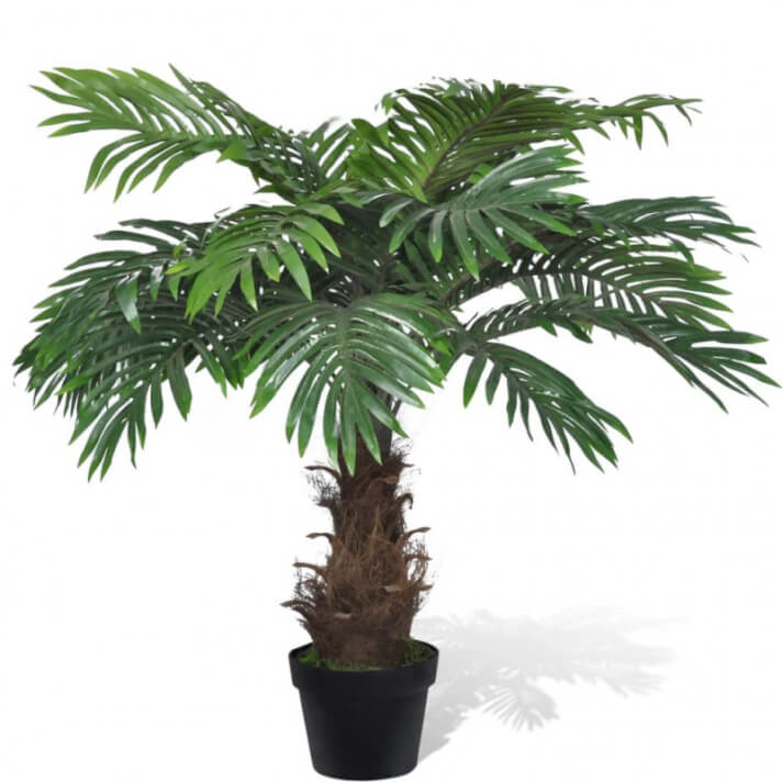 Árbol palmera artificial Cycus conmacetero 80cm Vida XL