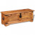 Baúl de almacenamiento de madera de mango rugosa Vida XL