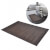 2 alfombrillas de baño de bambú 40 x 50cmmarrón oscuro Vida XL