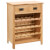 Mueble botellero de madera maciza de roble 72x32x90cm Vida XL