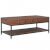Mesa de centro con 3 cajones 110x50x40cmmaderamaciza abeto Vida XL
