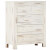 Cajonera de madera maciza de acacia blanco 58x30x75cm Vida XL