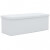 Banco de almacenaje plegable piel sintética 110x38x38cm blanco Vida XL