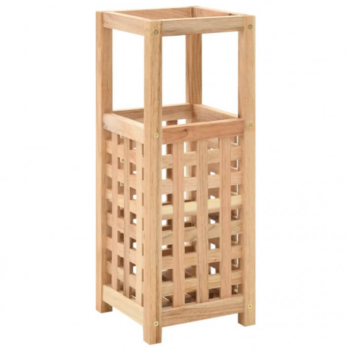 Parag&uuml;ero de madera maciza de nogal 18x18x50cm Vida XL