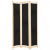 Biombo divisor 3 paneles de tela negro 120x170x4cm Vida XL
