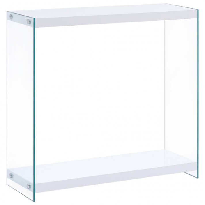 Mesa consola demDF blanca 80x29x75,5cm Vida XL