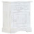 Mesita de nochemaderamaciza demango blanca 40x30x50cm Vida XL