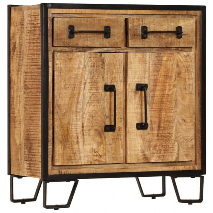Aparador de madera maciza de mango 65x30x70cm Vida XL