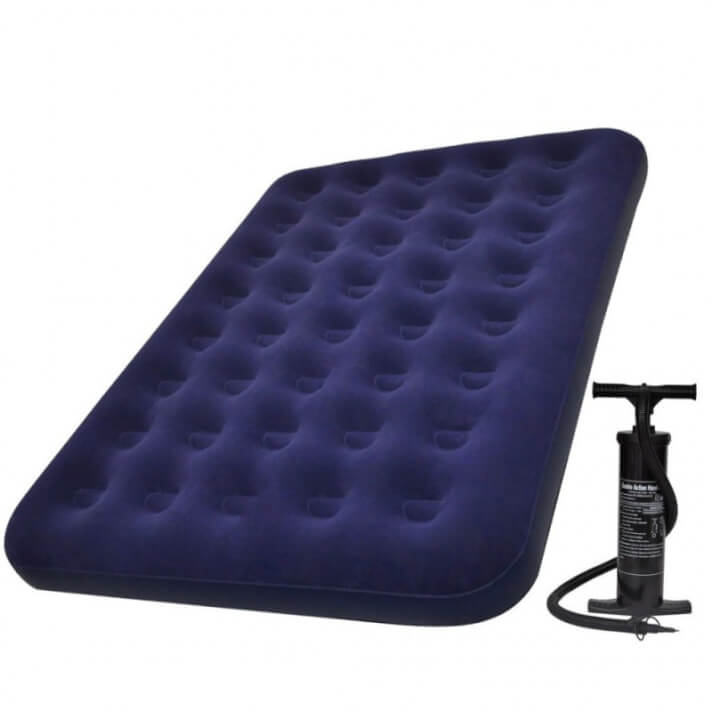 Colch&oacute;n Inflable Cama Flocada Hinchable Con Bomba 191 x 137 x 22cm Vida XL