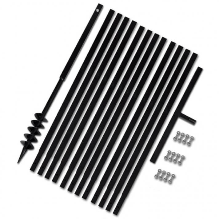 Taladro De Tierra Con Mango 80mm Con Tubo De Extensi&oacute;n 13 M Acero Vida XL
