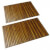 Set 2 alfombras de acacia para el baño, 80 x 50cm Vida XL
