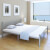 Cama doble con colchón viscoelástico metal gris 180x200cm Vida XL