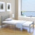 Cama individual con colchón de metal gris 90x200cm Vida XL