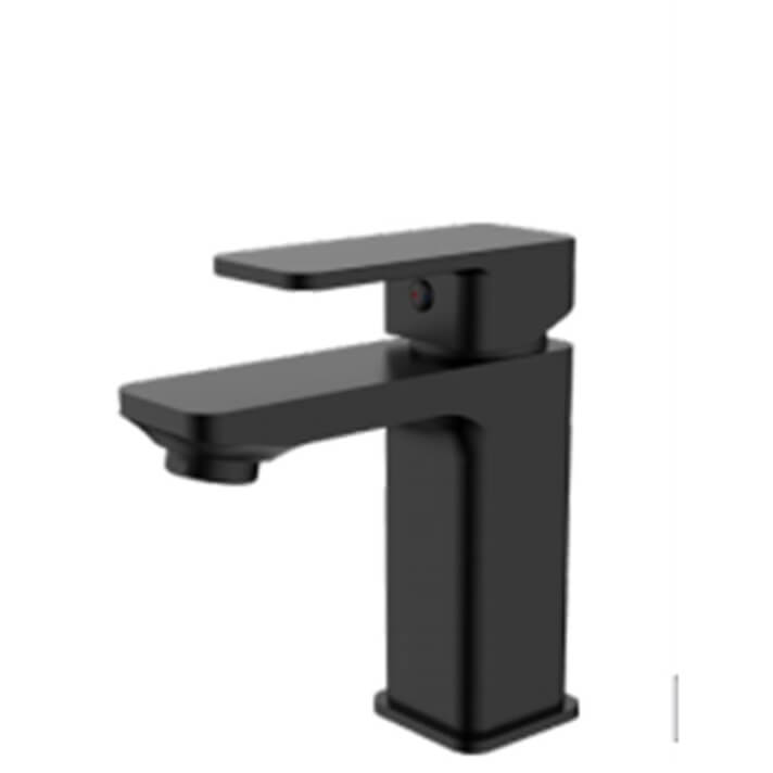 Grifo monomando para lavabo negro mate SKARA K&auml;lla