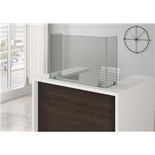 Mampara protectora angular de vidrio templado Doccia