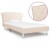 Estructura de cama de tela beige 90x200 cm Vida XL