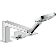 Grifo de bañera 3 agujeros con manecilla Metropol Hansgrohe