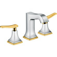 Grifo de repisa 110 manecilla plana cromo y oro Metropol Classic Hansgrohe