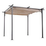 Pérgola de acero y poliéster Outsunny