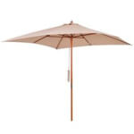 Parasol Cuadrado Beige Outsunny