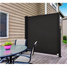 Toldo lateral retráctil 350x180cm gris Outsunny