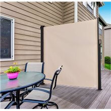 Toldo lateral retráctil 350x180cm beige Outsunny