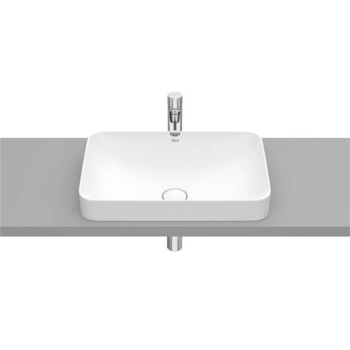 Lavabo encastrado Inspira Square Blanco Mate 55x37 Roca