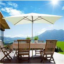 Parasol Cuadrado crema 250 x 300 Outsunny