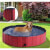 Piscina o Bañera para animales 140 cm ROJA Pawhut