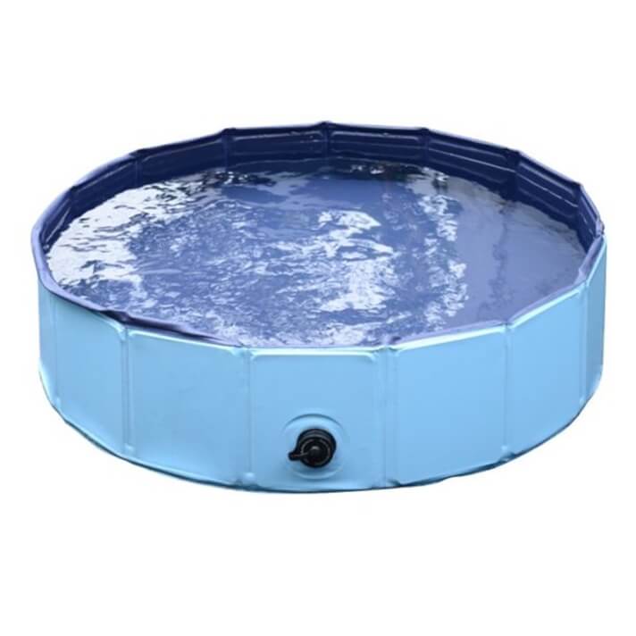 Piscina o Ba&ntilde;era para animales 80 cm AZUL Pawhut