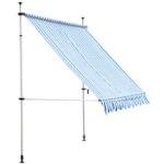 Toldo de desmontable de rayas Outsunny