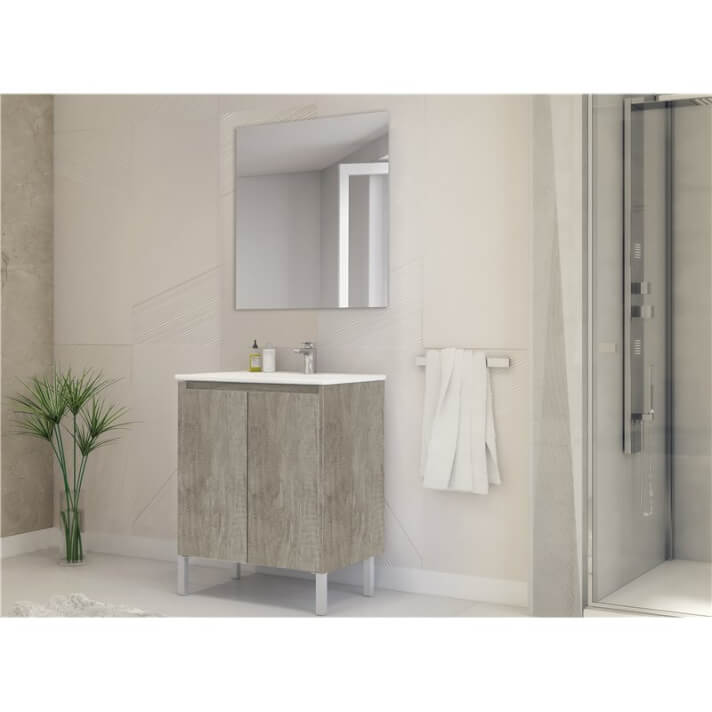 Mueble con lavabo 60cm Milos Futurba&ntilde;o