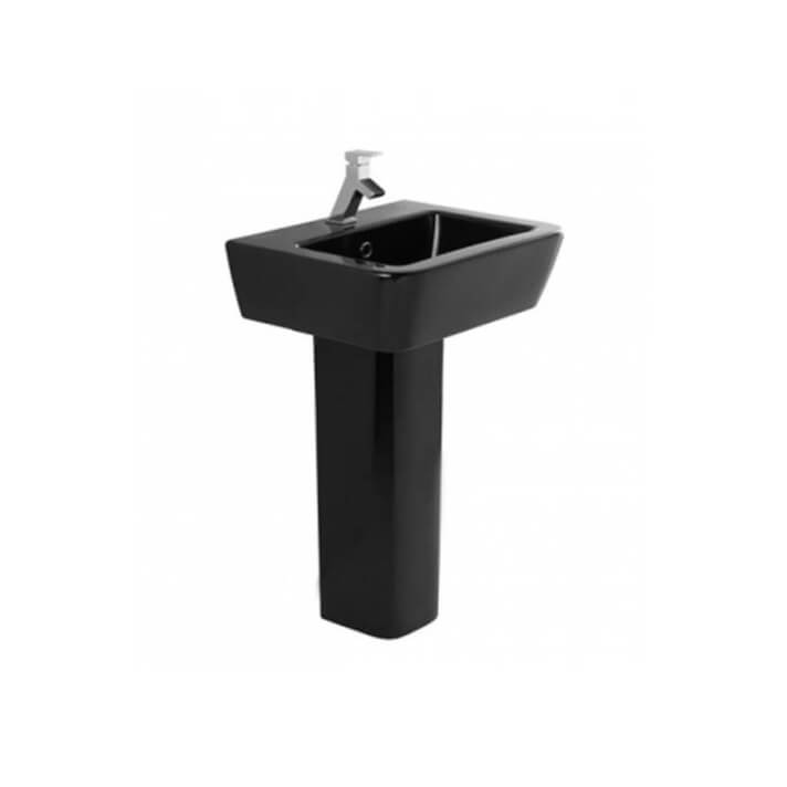 Lavabo ADVANCE 55 Negro Pedestal