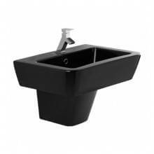 Lavabo Advance 65 Negro Semipedestal