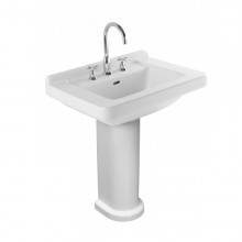 Lavabo Vintage 68 con 3 Orificios y Pedestal