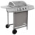vidaXL Barbacoa de gas con 4 fogones plateado