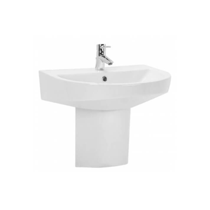 Lavabo URBY 66 con semi pedestal