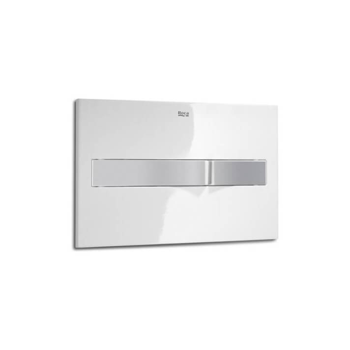 Placa PL2 Dual blanca y gris One Roca
