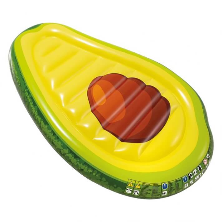 Colchoneta hinchable aguacate Intex