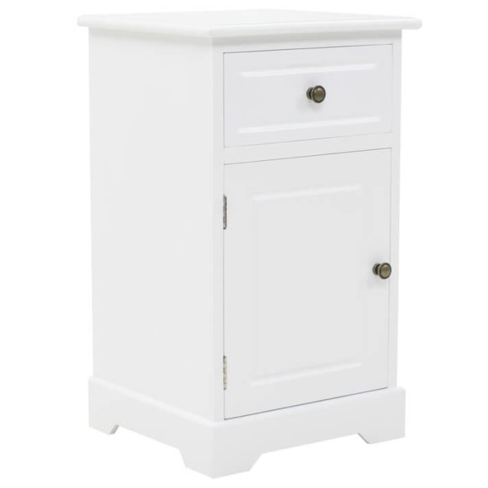 Mesita de nocheDF yadera de pino 35x32x59cm Vida XL
