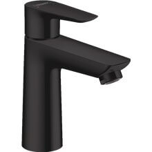 Grifo de lavabo monomando Talis 110 negro mate con desagüe automático Hansgrohe