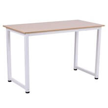 Escritorio en color blanco y madera clara 120 x 60 x 76cm Homcom